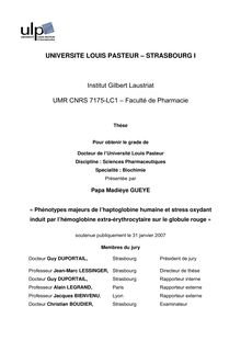UNIVERSITE LOUIS PASTEUR STRASBOURG I