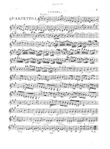 Partition violon, 6 flûte quatuors, Op.62, Quatuors pour flûte, violon, alto et violoncelle par Georg Abraham Schneider
