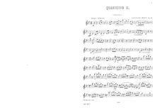 Partition parties complètes, corde quatuor No.2, B♭ major, Prout, Ebenezer
