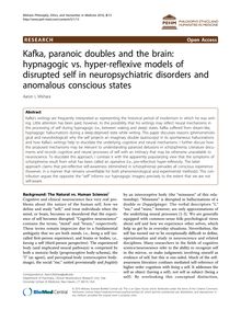 Kafka, paranoic doubles and the brain: hypnagogic vs. hyper-reflexive models of disrupted self in neuropsychiatric disorders and anomalous conscious states