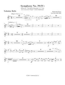 Partition Tubular bells, Symphony No.39  Irish Green , G major, Rondeau, Michel par Michel Rondeau