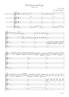 Partition complète, Prelude et Fugue G minor, G minor, Krebs, Johann Ludwig par Johann Ludwig Krebs