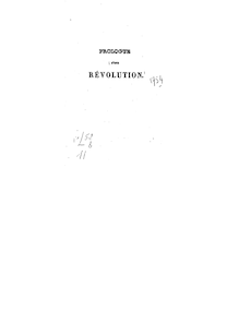 Prologue d une révolution, février-juin 1848 / par Louis Ménard
