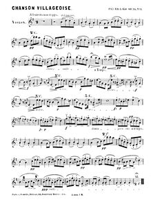 Partition de violon, 2 Pièces, Deux Pièces, Lalo, Édouard par Édouard Lalo