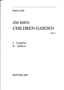 Partition complète (another version), Children Garden,Op.1
