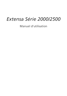 Notice Ordinateur portable Acer  Extensa 2000