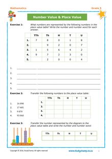 Grade 5 Maths: Workbook - Number Value & Place Value