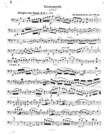 Partition violoncelle, quintette pour clarinette et cordes, Op.44