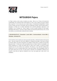 MITSUBISHI Pajero