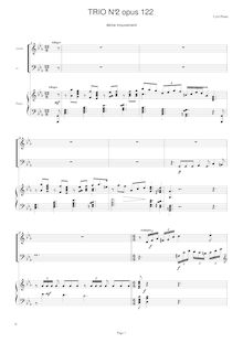 Partition I, Allegro, Trio No.2, Op.122, Plante, Cyril