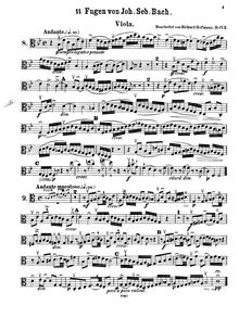Partition viole de gambe (Nos.8-14), Das wohltemperierte Klavier II