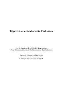 Dépression et Maladie de Parkinson