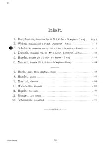 Partition violon et partition de piano, partition de violon, 3 violon sonates, Op.137