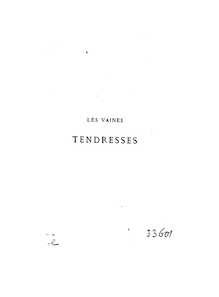 Les vaines tendresses / Sully Prudhomme