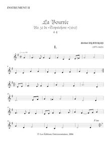 Partition Instrument II , partie, Terpsichore, Musarum Aoniarum