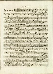 Partition violoncelles / Basses, Symphony No.63 en C major, “La Roxelane”