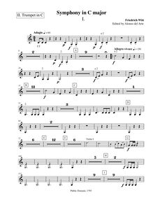 Partition trompette 2 (C), Symphony No.14 en C major, “Jena” Symphony