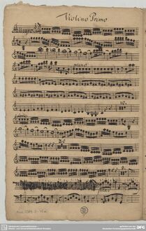 Partition violon I (seulement), violon Concerto en C major, RV 172a