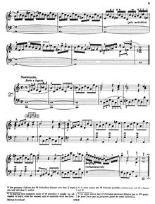 Partition Prelude No.1 en C major, BWV 939, 5 Kleine Präludien, 5 Little Preludes par Johann Sebastian Bach