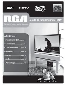 Notice DLP HDTV RCA  M50WH74S