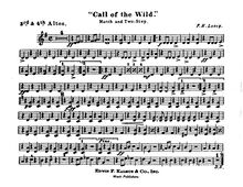 Partition Alto cor 3, 4 (E♭), Call of pour Wild, Losey, Frank Hoyt