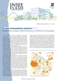 Emplois métropolitains supérieurs : progression marquée à Reims, Epernay et Châlons-en-Champagne