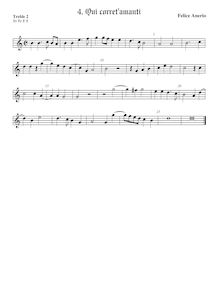 Partition viole de gambe aigue 2, madrigaux pour 4 voix, Anerio, Felice par Felice Anerio
