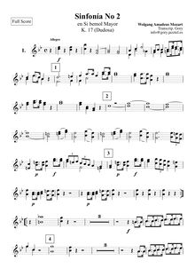 Partition hautbois 1/2, Symphony, Symphony Eisen B-flat 6, B♭ major