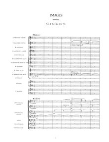 Partition complète, Images, Debussy, Claude