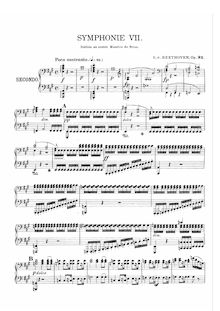 Partition complète, Symphony No.7, A major, Beethoven, Ludwig van par Ludwig van Beethoven