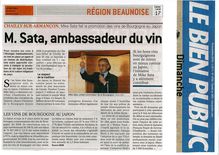 M. Sata, ambassadeur du vin