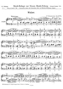 Partition , Valse, 12 pièces, Op.40, 12 Пьес ; 12 Morceaux