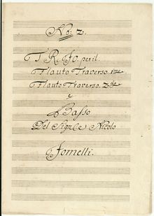 Partition Sonata No.2, 7 Trio sonates, D, G, D, G, C, D, G, Jommelli, Niccolò