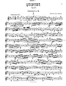 Partition clarinette, quintette pour Piano et vents, Op.38, F major