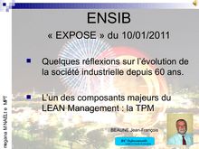 ENSIB « EXPOSE » du 10/01/2011