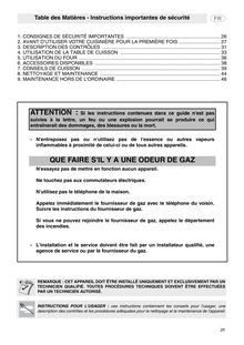 Notice  Cuisinière SMEG  C6GGXU