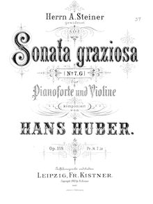 Partition de piano, violon Sonata No.7, Op.119, Sonata graziosa