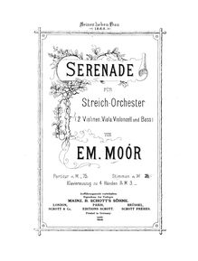 Partition violons I, Serenade pour corde orchestre, Op.16, Serenade für Streich-Orchester