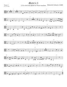 Partition ténor viole de gambe 3, alto clef, Geistliche Chor-Music, Op.11 par Heinrich Schütz