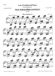 Partition complète (filter), 6 préludes et Fugues, Op.35