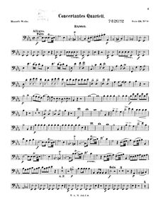Partition Basses, Sinfonia concertante, Sinfonia Concertante, E♭ major