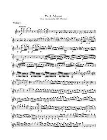 Partition violons I, II, Don Giovanni, Il dissoluto punito ossia il Don Giovanni