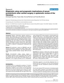 Diagnostic value and prognostic implications of serum procalcitonin after cardiac surgery: a systematic review of the literature