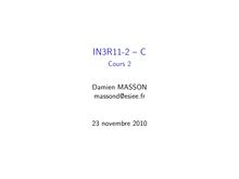 IN3R11-2 – C - Cours 2