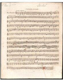 Partition clarinette 2 (en B♭), Symphony No.6 en B-flat major, B♭ major