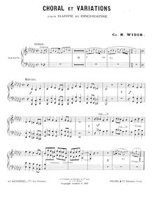 Partition complète et , partie, choral et variations, Op.74