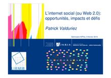 L'i t t i l ( W b 2 0) L'internet social (ou Web 2.0 ...