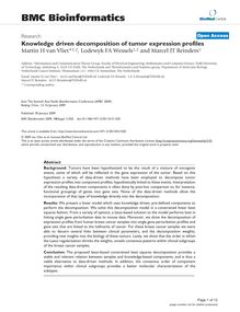 Knowledge driven decomposition of tumor expression profiles
