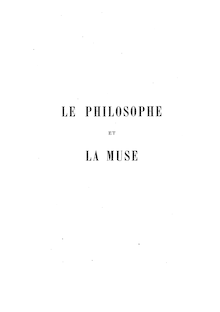 Le philosophe et la muse : dialogues sur la musique / par le Cte de Chambrun