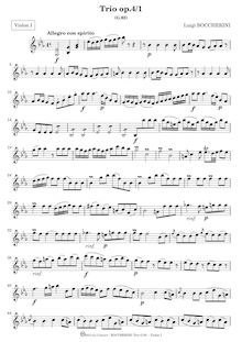 Partition , Trio en E♭ major, G.83, 6 corde Trios, G.83-88, Boccherini, Luigi